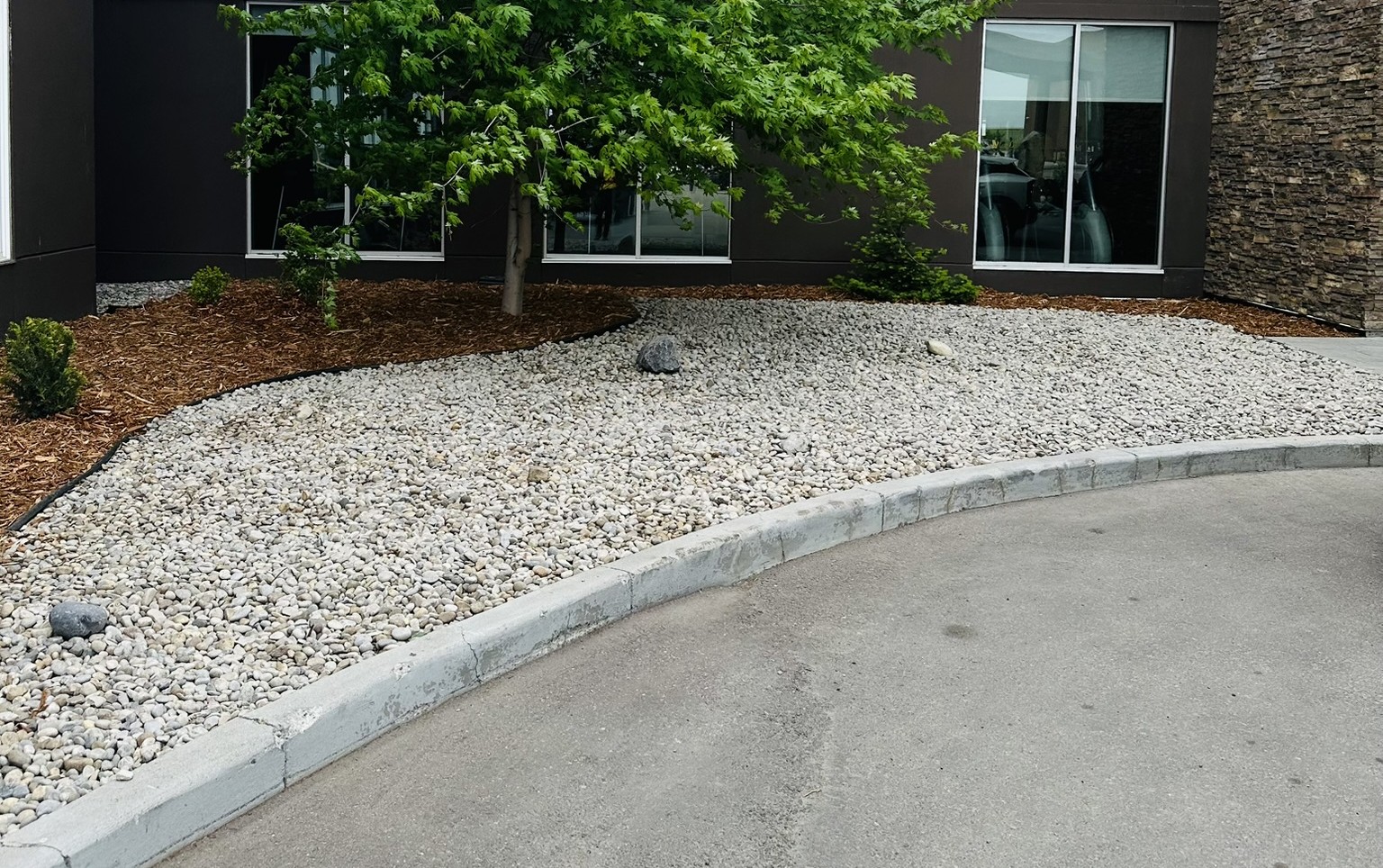 Decorative Rock Installation